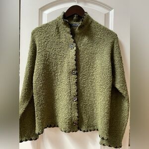 Wind River High Collar Button Down Cardigan
